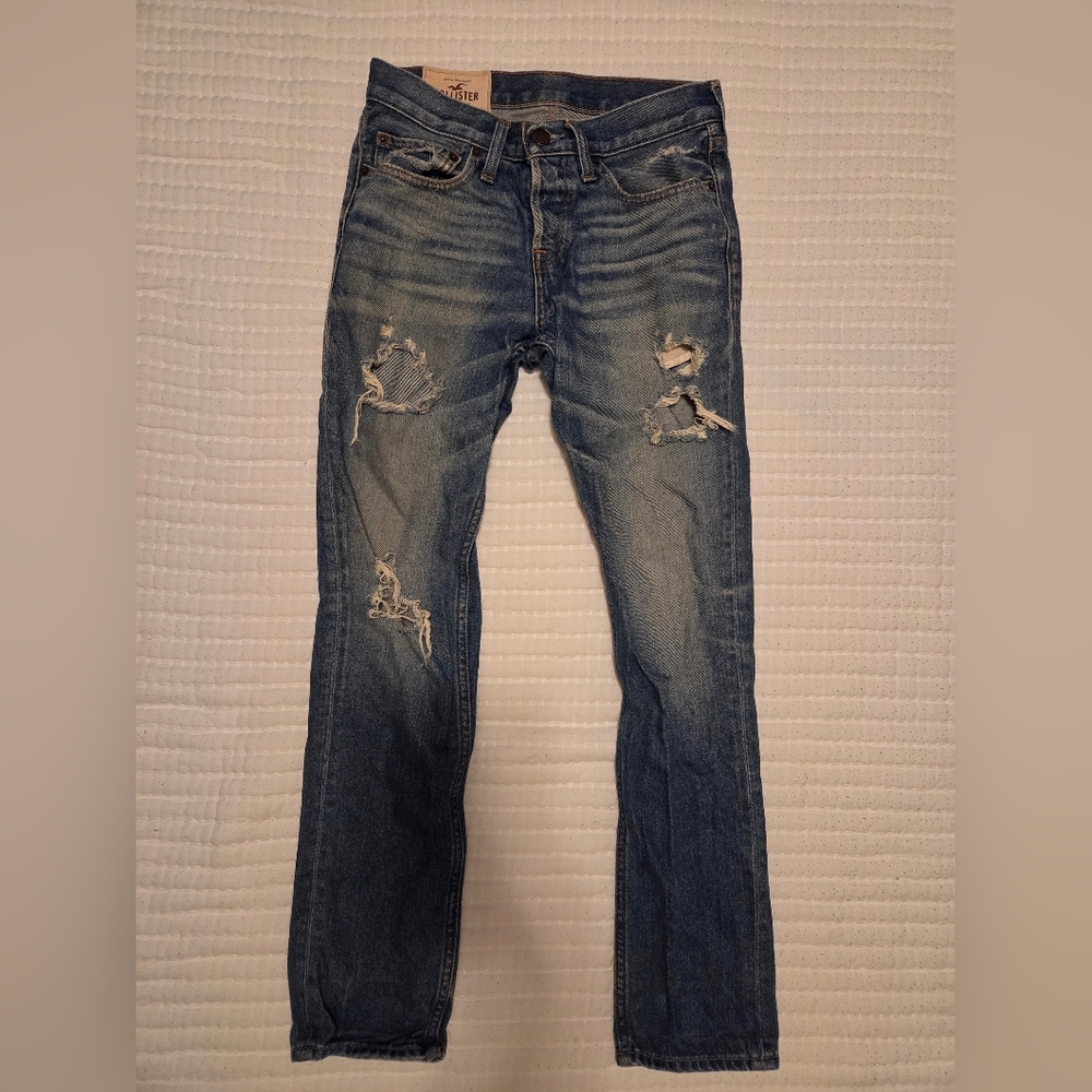 Hollister Men's Skinny Ripped Jeans W28 X L30